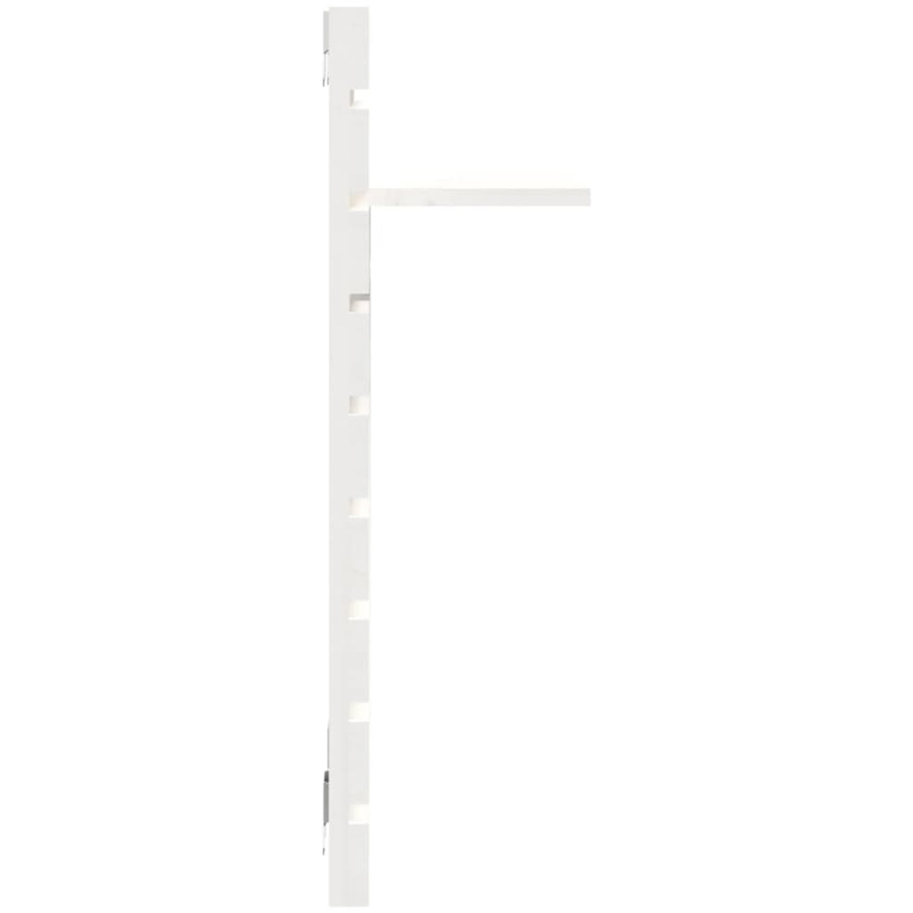 vidaXL White Adjustable Wall-Mounted Bedside Shelf Set of 2 Image 6
