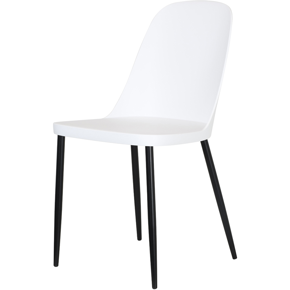 Core Products Aspen Duo Set of 2 White and Black Chair Image 3