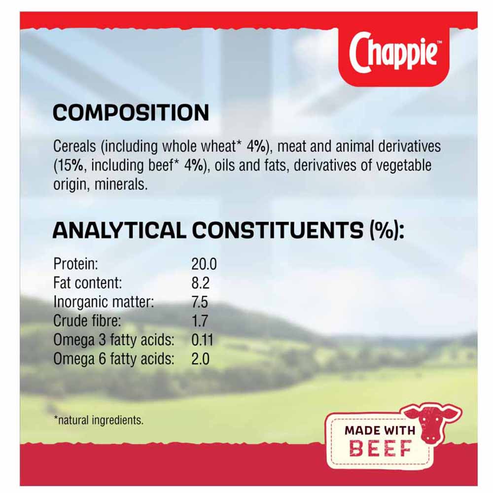 Chappie Complete Beef and Whole Grain Cereal Dog Food 15kg Image 8