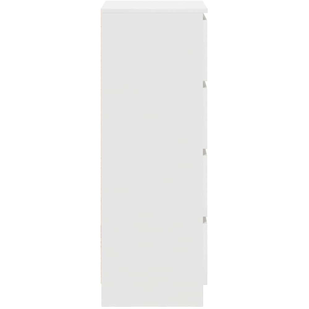 vidaXL 4 Drawer White Sideboard Image 7