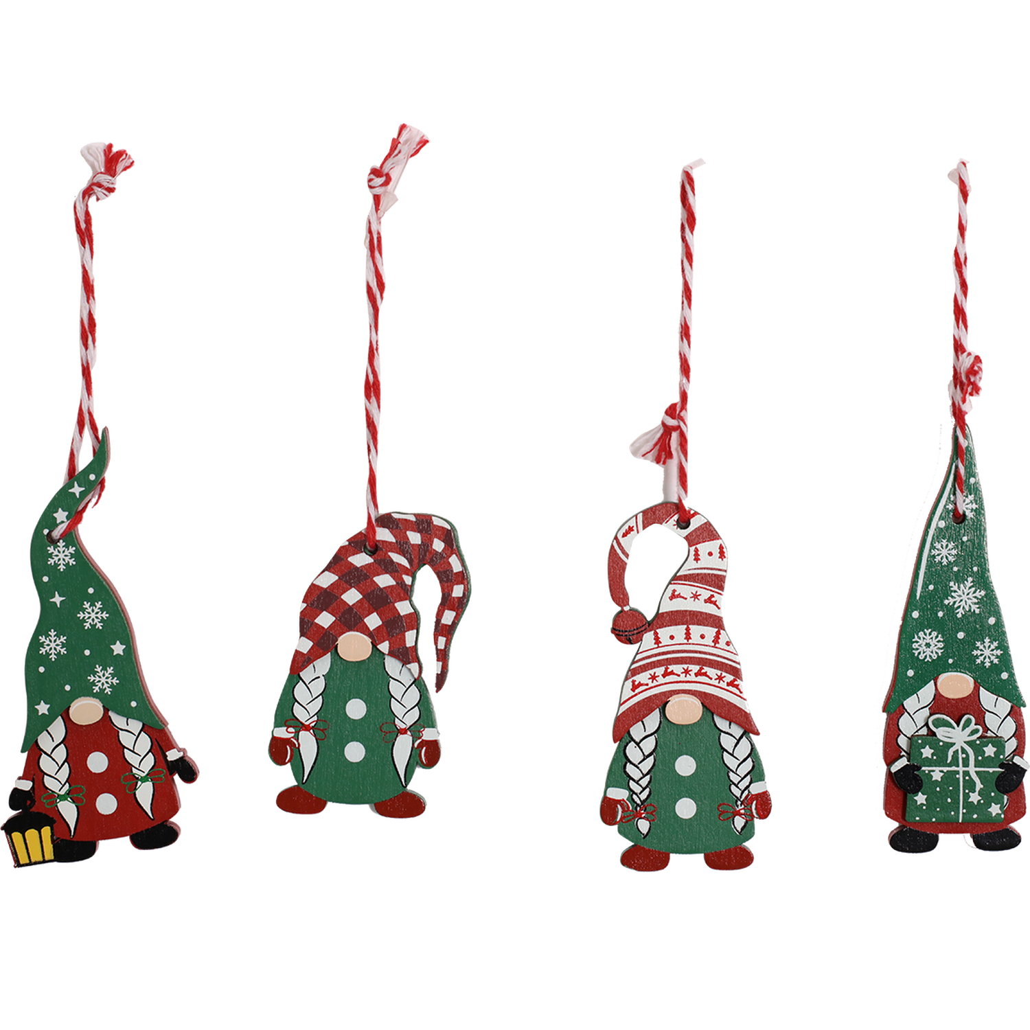 Hanging Red and Green Gonks Image