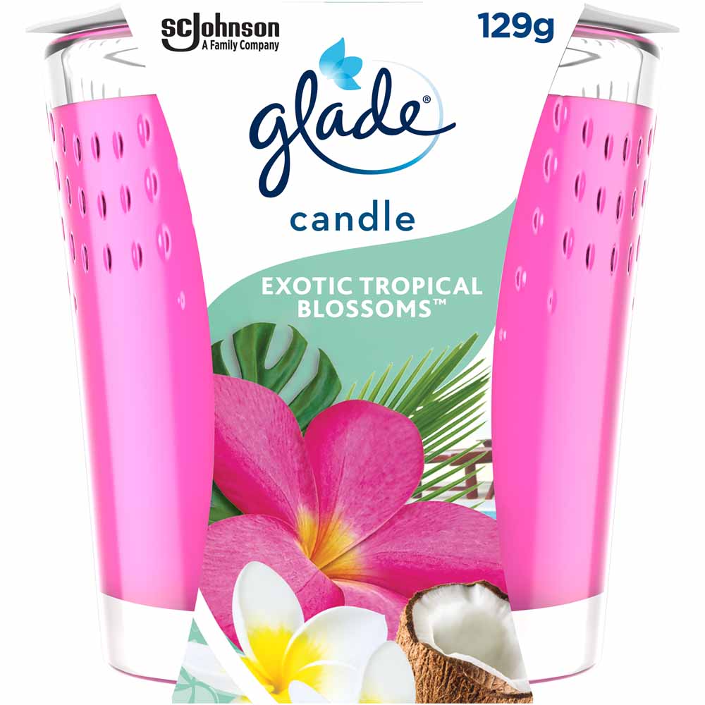 Glade Candle Tropical Blossoms Air Freshener 129g Image 1