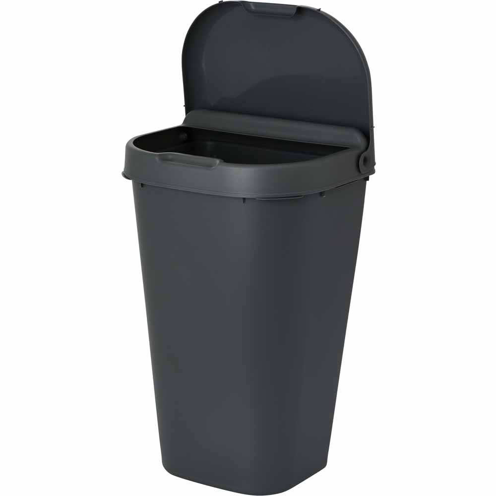 Wilko Dark Grey Bin 50L Wilko