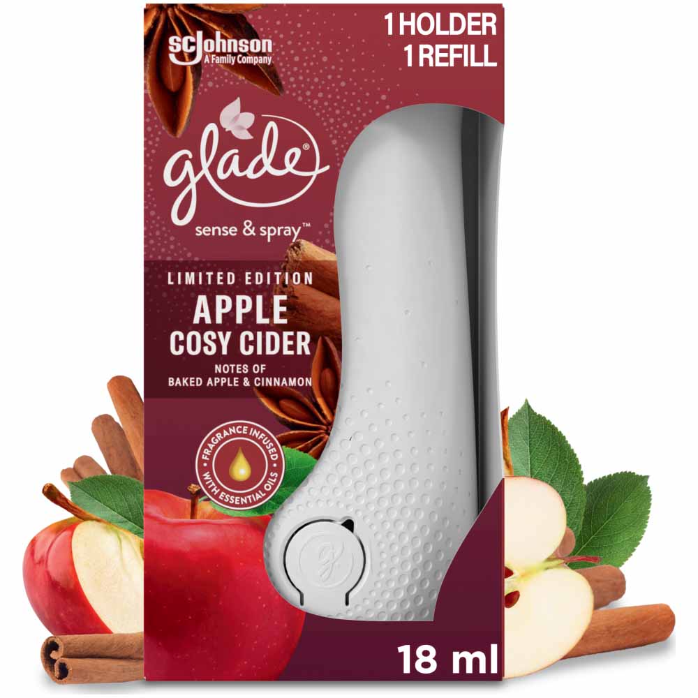 Glade Sense & Spray Holder Apple Cosy Cider Air Fr Apple Pie Air Freshener 18ml Image 1
