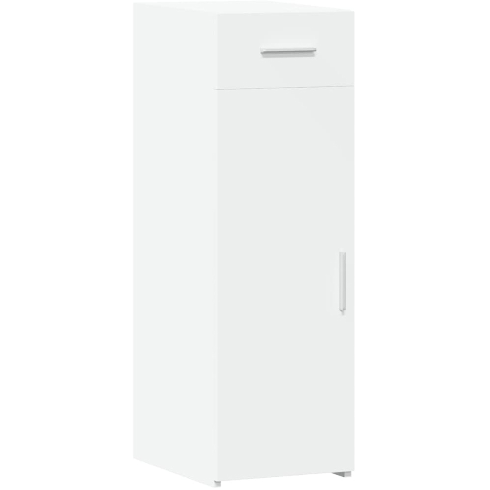 vidaXL Single Door Single Drawer White Sideboard Image 2