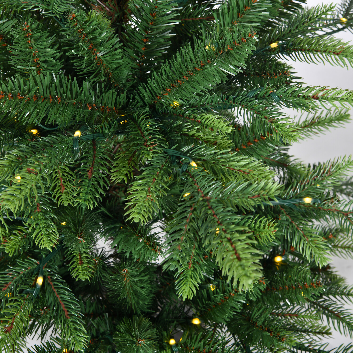 3.5ft Ashcombe Pre Lit Potted Fir Tree Green Image 3