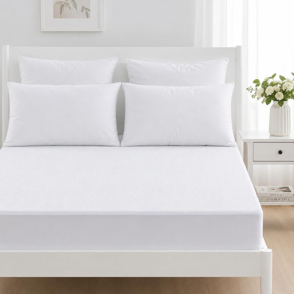 MHG Living Small Double Terry Waterproof Mattress Protector Image 2