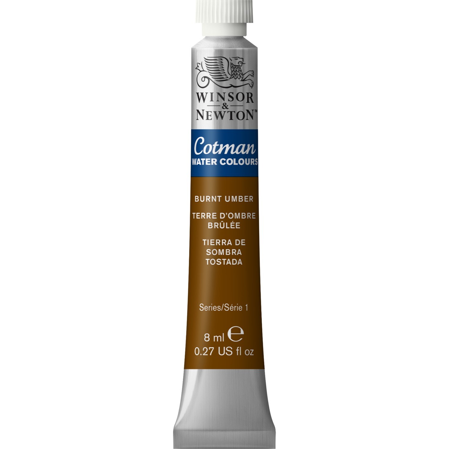 Winsor and Newton Cotman Watercolour Paint - Burnt Umber Image 1