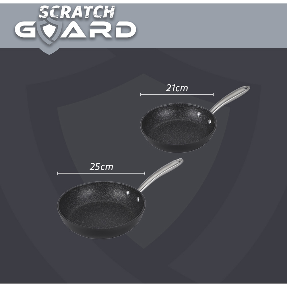 Prestige 2 Piece Scratch Guard Aluminium Frying Pan Set Image 7