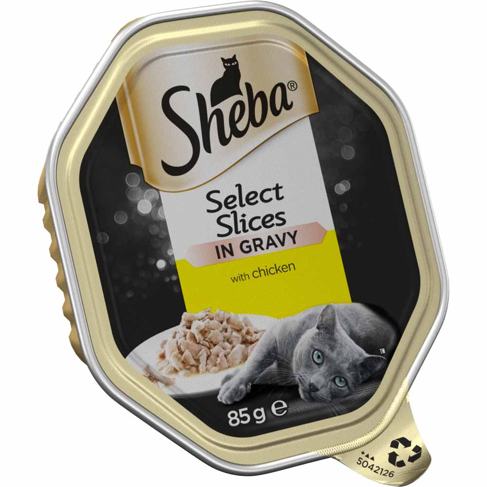 Sheba Chicken Slices in Gravy Cat Food Tray 85g Image 2