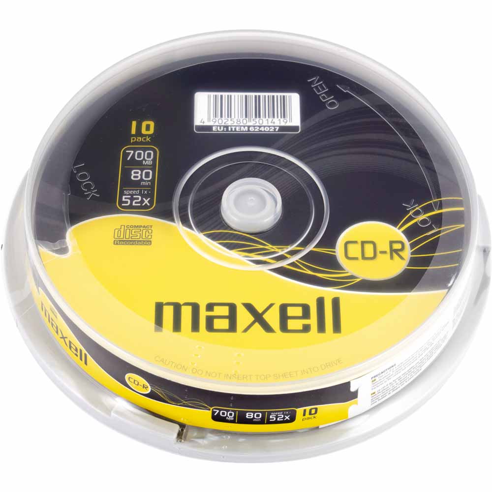 Maxell CD-R 80 52x Spindle 10 pack Image
