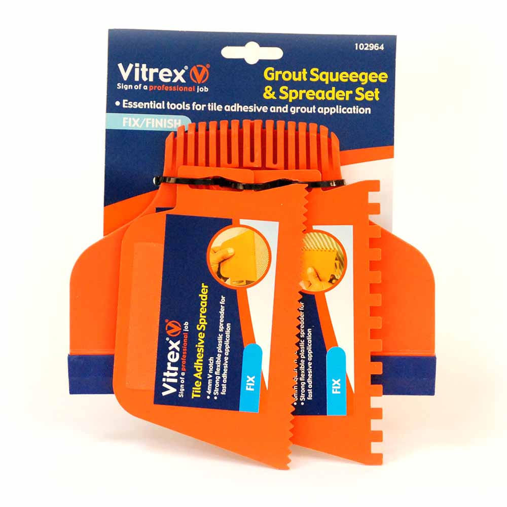 Vitrex Grout Squeegee and Spreader Set Wilko