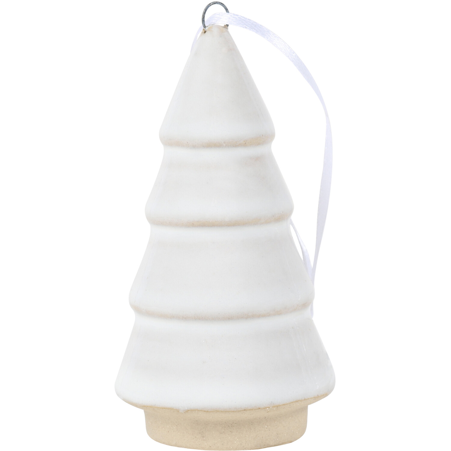 Pack of 4 Ceramic Christmas Trees - White Image 2