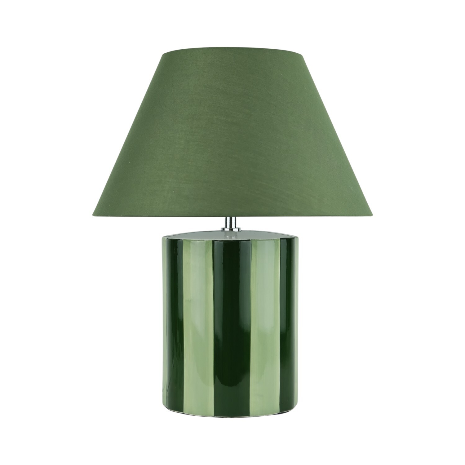 Adley Stripe Table Lamp Green Image 6