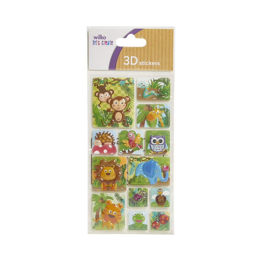 Wilko 3D Sticker Assorted Image 2