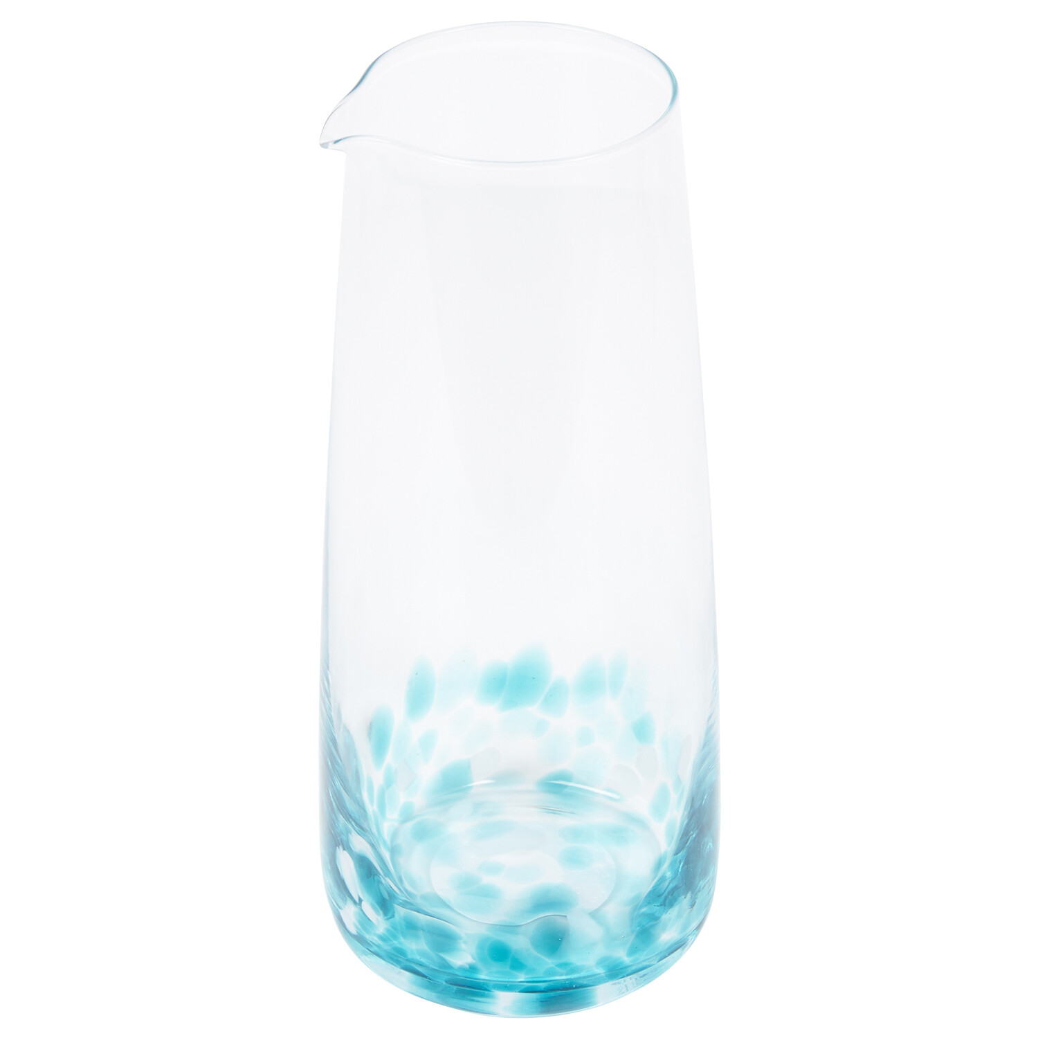 Blue Confetti Carafe - Blue and Clear Image 3