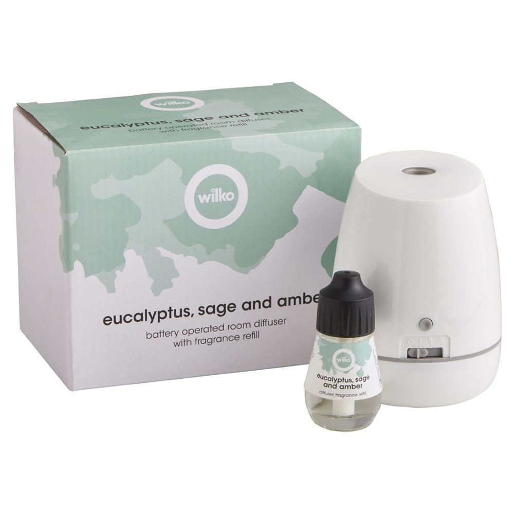 Wilko Eucalyptus Sage and Amber Room Diffuser with Fragrance Refill Image 3