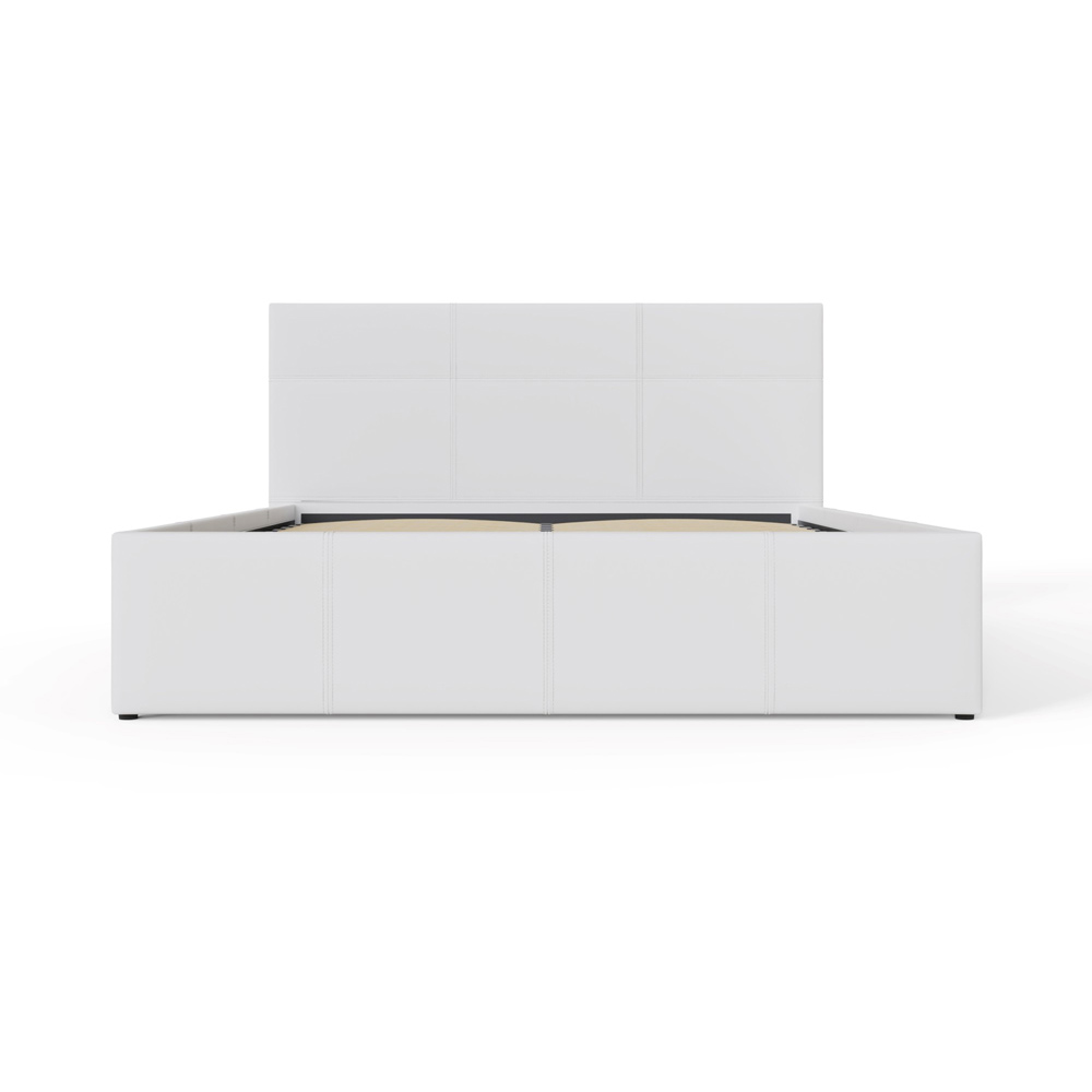 GFW King Size White End Lift Ottoman Bed Image 3
