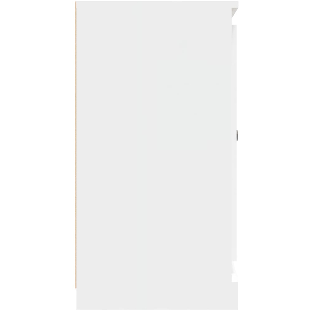 vidaXL 2 Door White Sideboard Image 6