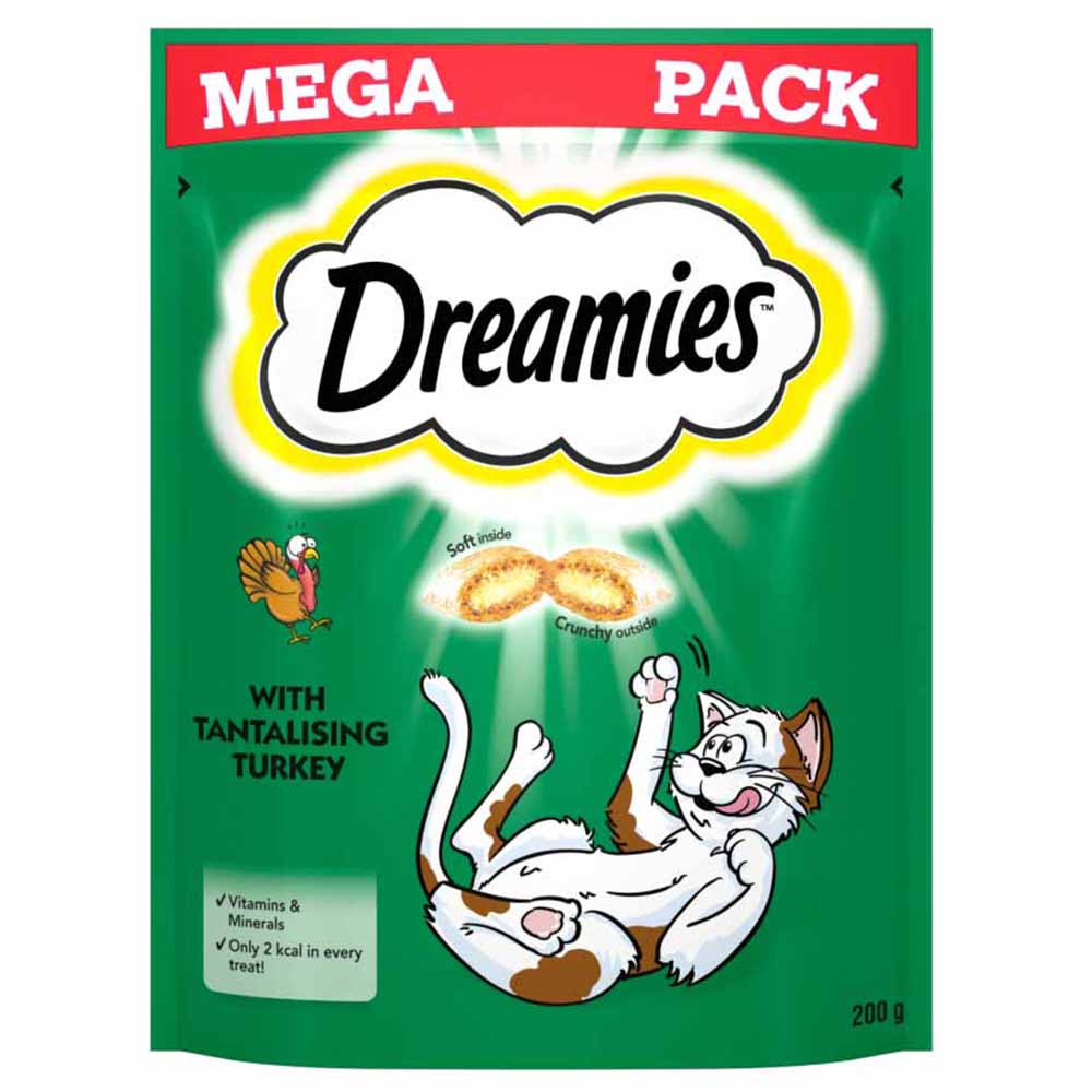 Dreamies Tantalising Turkey Cat Treats Mega Pack 200g Image 2