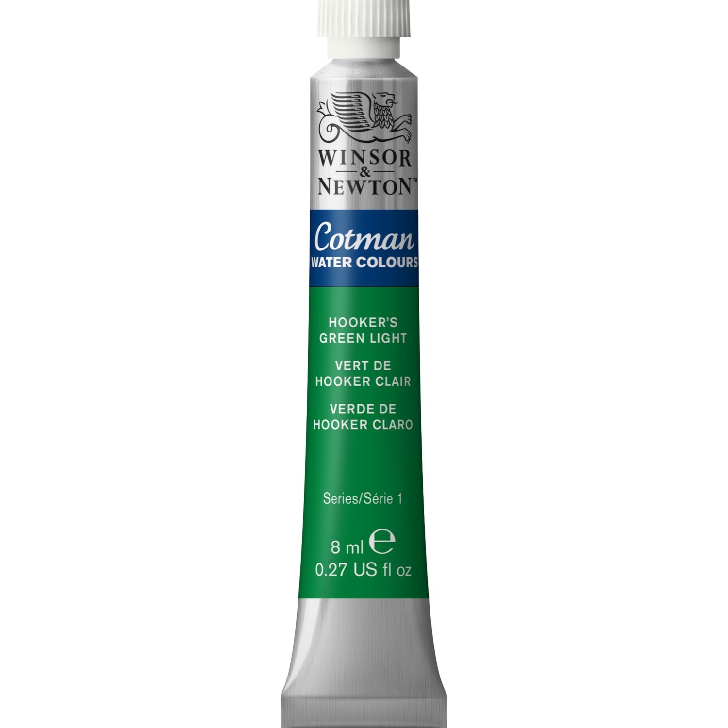 Winsor and Newton Cotman Hookers Light Green Watercolour Paint 8ml Image 1