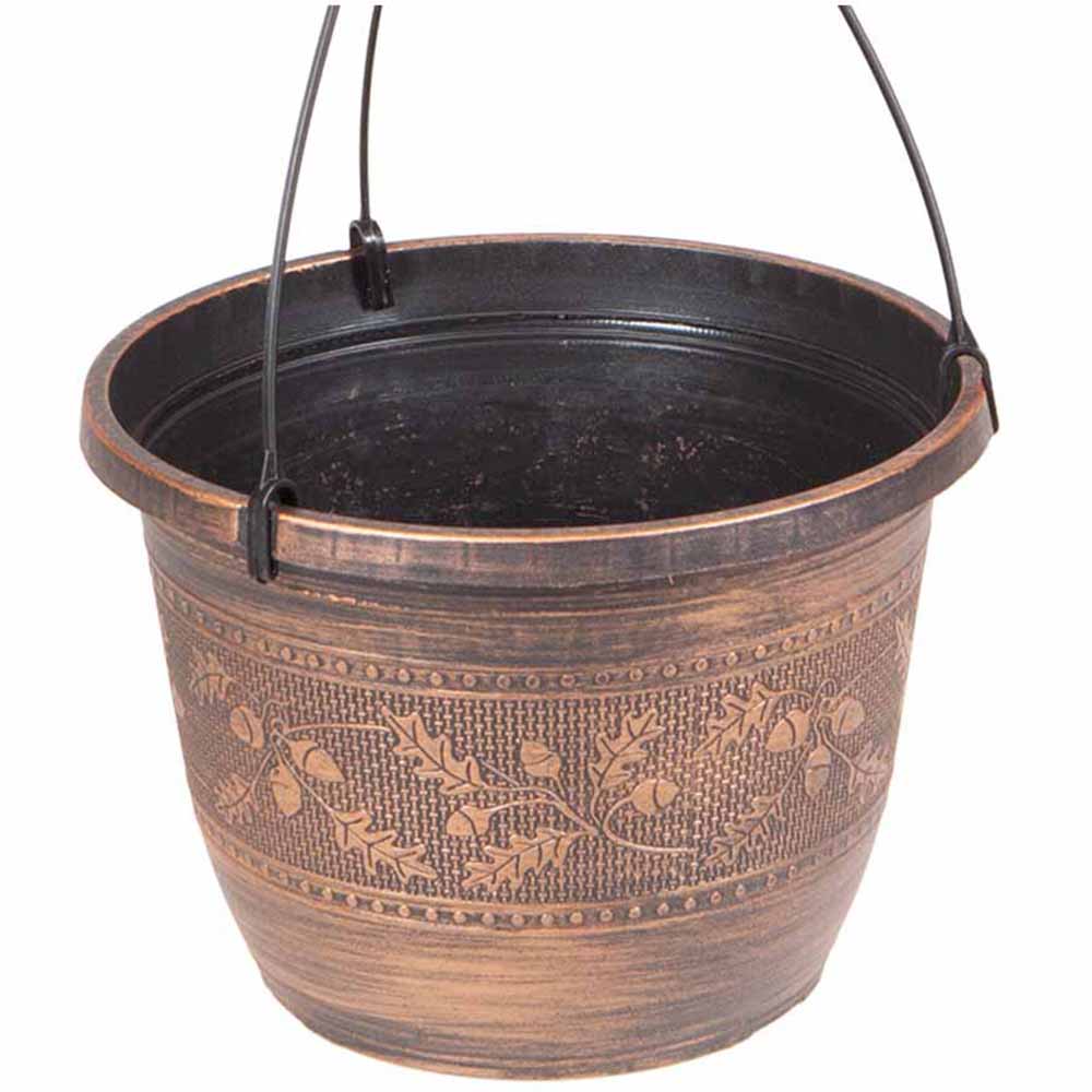 YouGarden 25cm 4 Pack Acorn Plastic Hanging Baskets Image 3