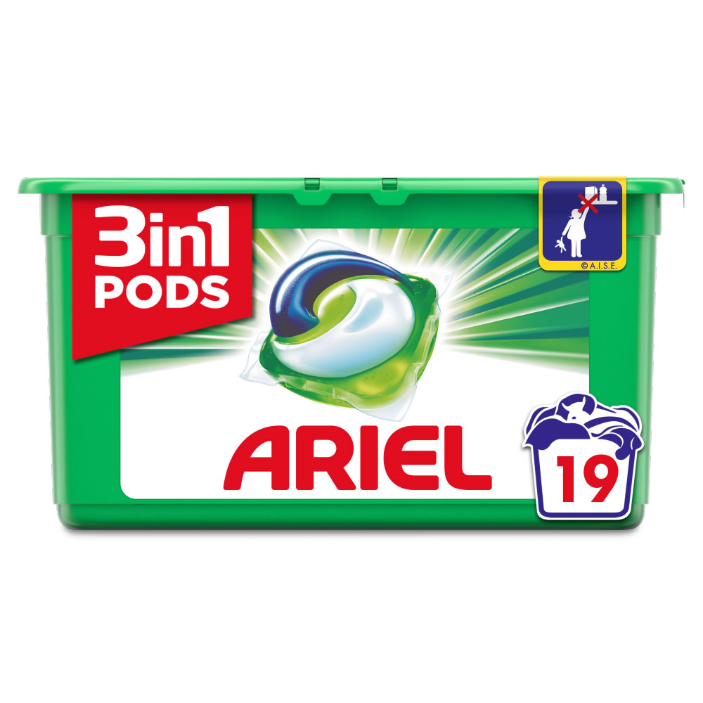 Ariel Bio 3 in 1 Liquid Pods 19 Washes Image