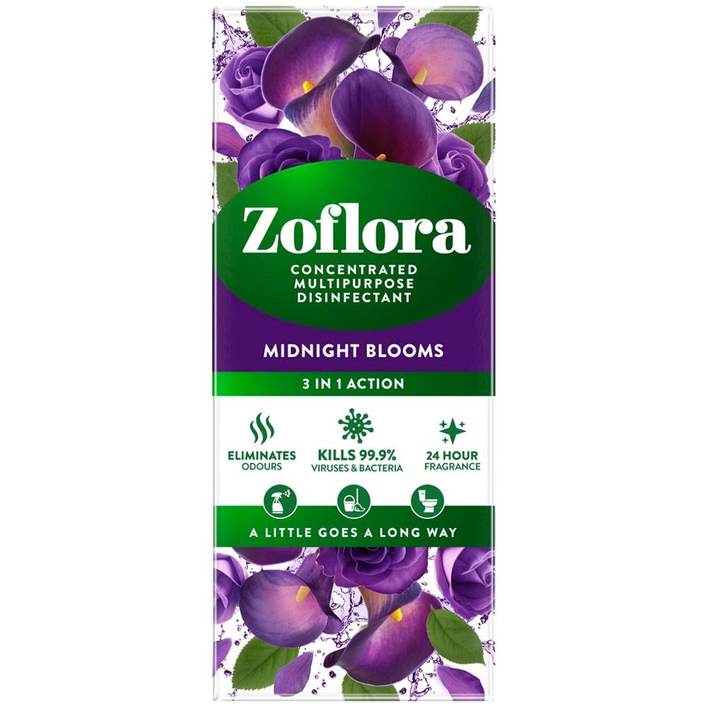 Zoflora Midnight Blooms Concentrated Disinfectant 500ml Image 1