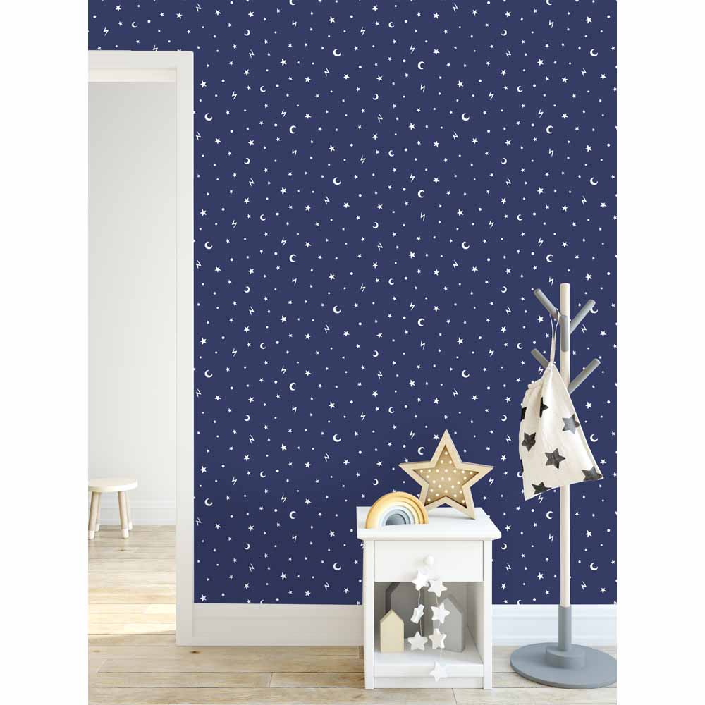 Moon & Star Lampshade Ideal To Match Moon & Stars Duvet & Moon & Stars Wallpaper