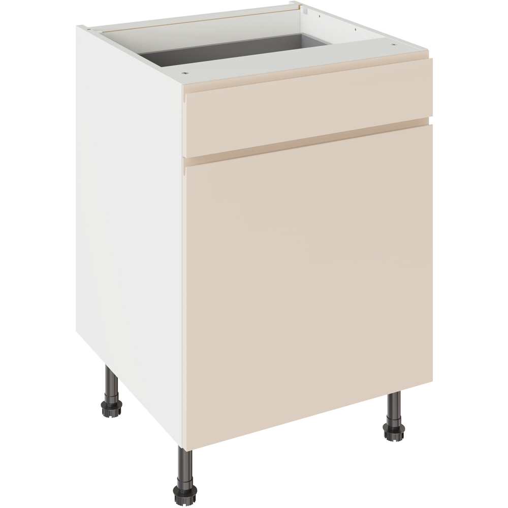 Kitchen Kit J-Pull Matt Cashmere Drawerline Base Cabinet 600mm Image 1