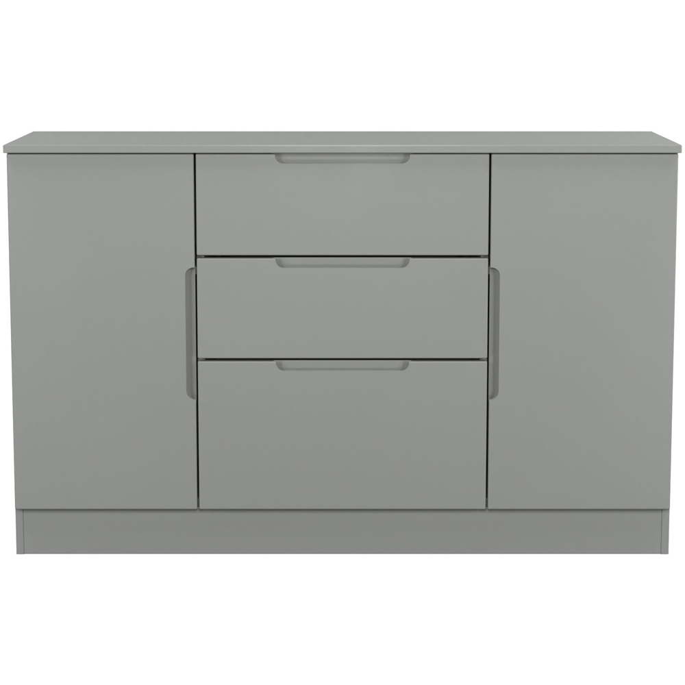 Crowndale Milan 2 Door 3 Drawer Dusk Grey Sideboard Ready Assembled Image 2