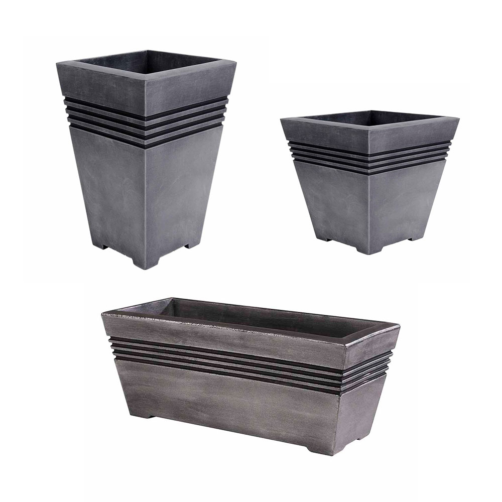 Wilko Milano Outdoor Planters Set of 3 Wilko