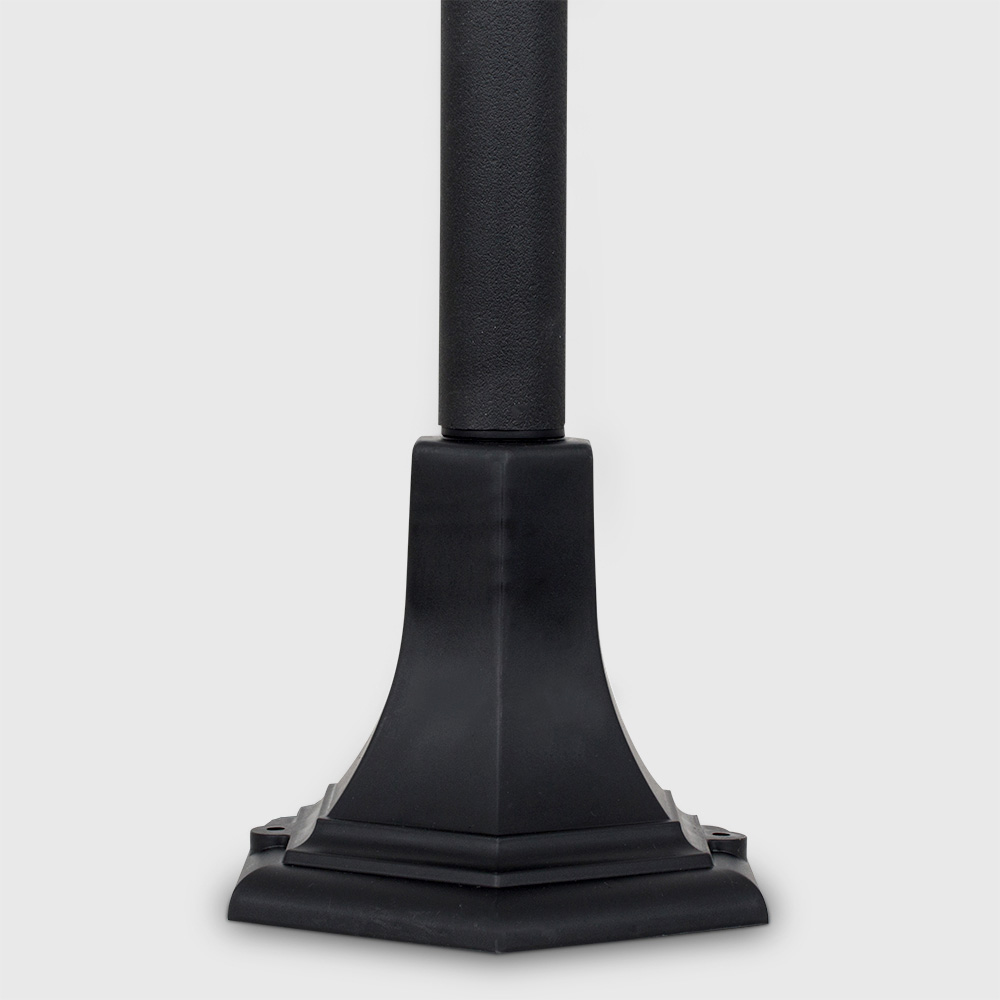 ValueLights Windsor Black Outdoor Bollard Light Image 4