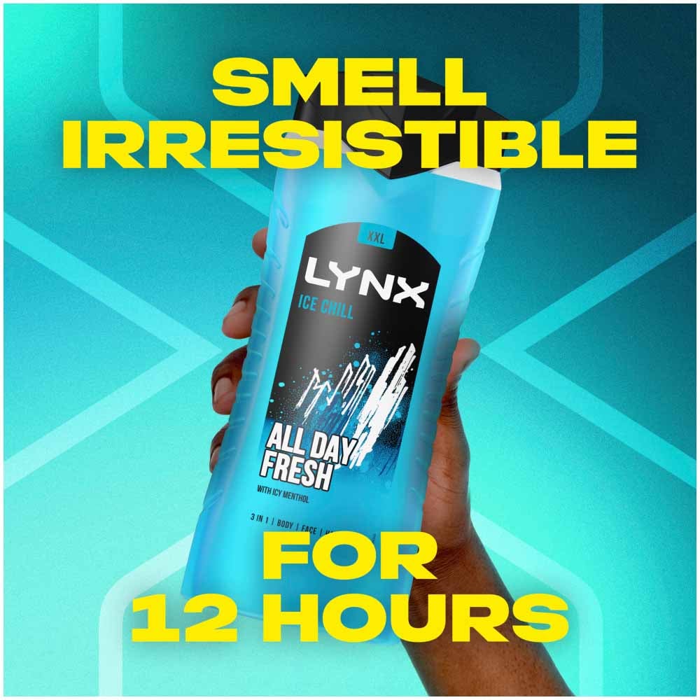 Lynx XXL Ice Chill Shower Gel Case of 6 x 500ml Image 7