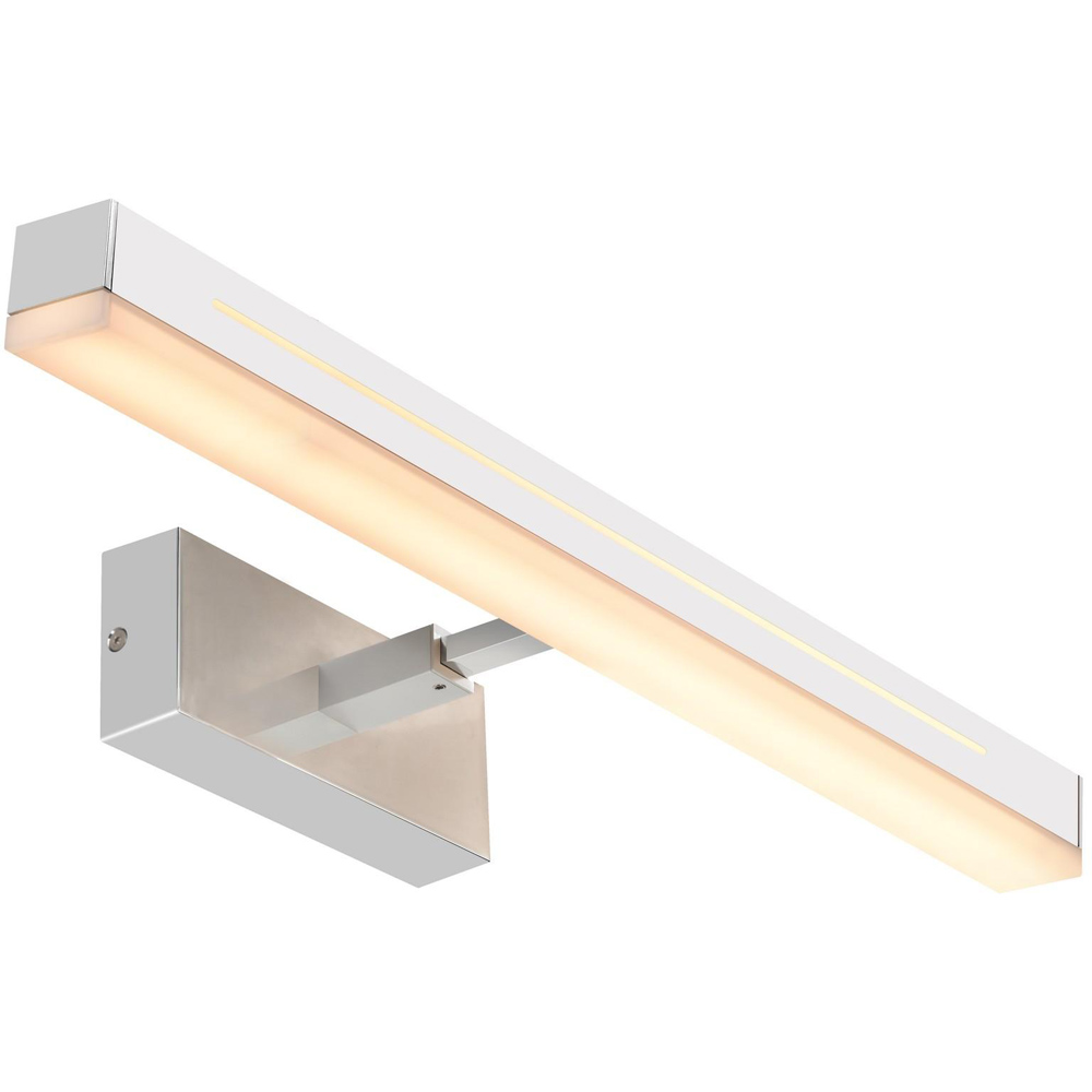 Nordlux Otis 60 1650 Lumens 3000K Chrome LED Wall Light Image 1