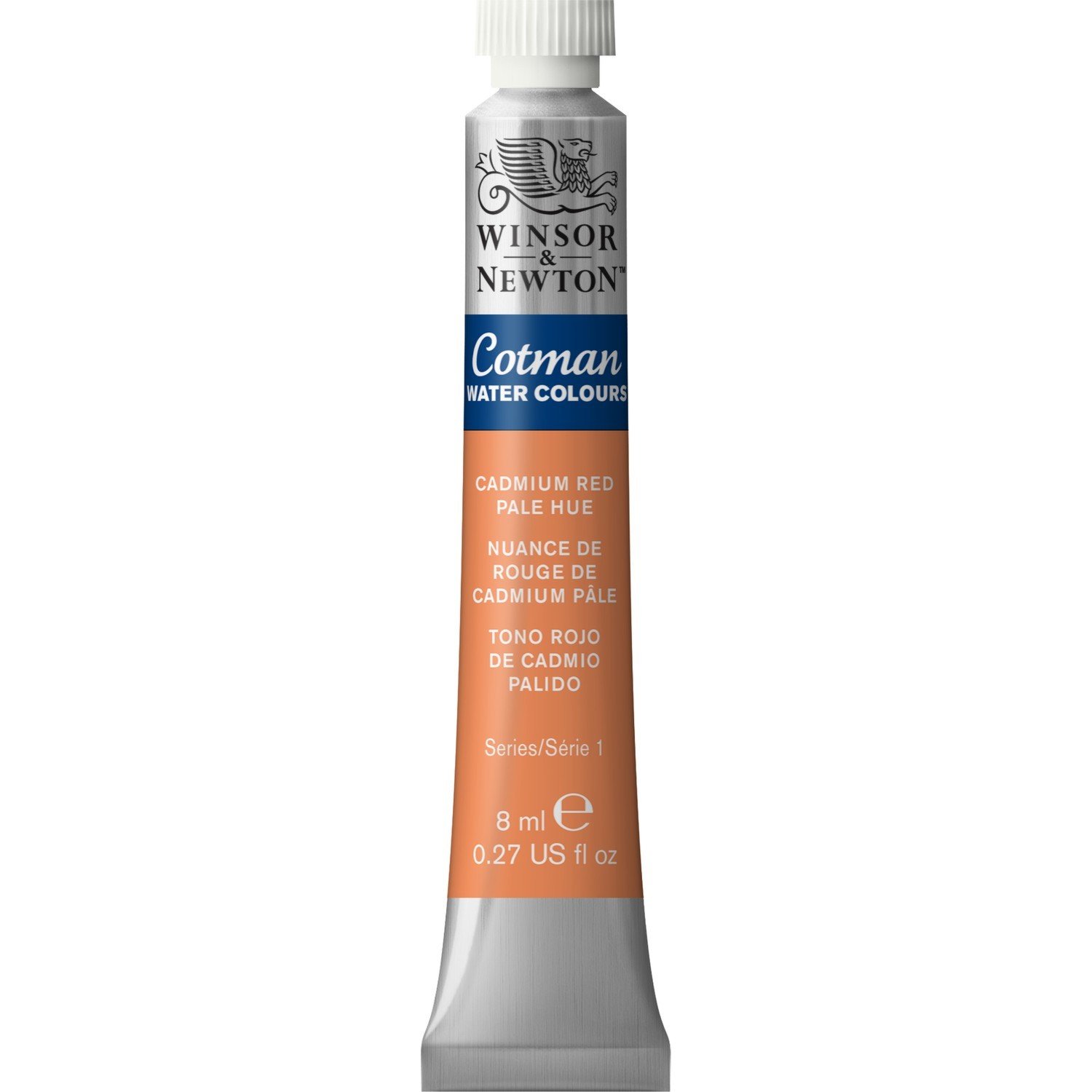 Winsor and Newton Cotman Watercolour Paint - Cadmium Pale Red Image 1