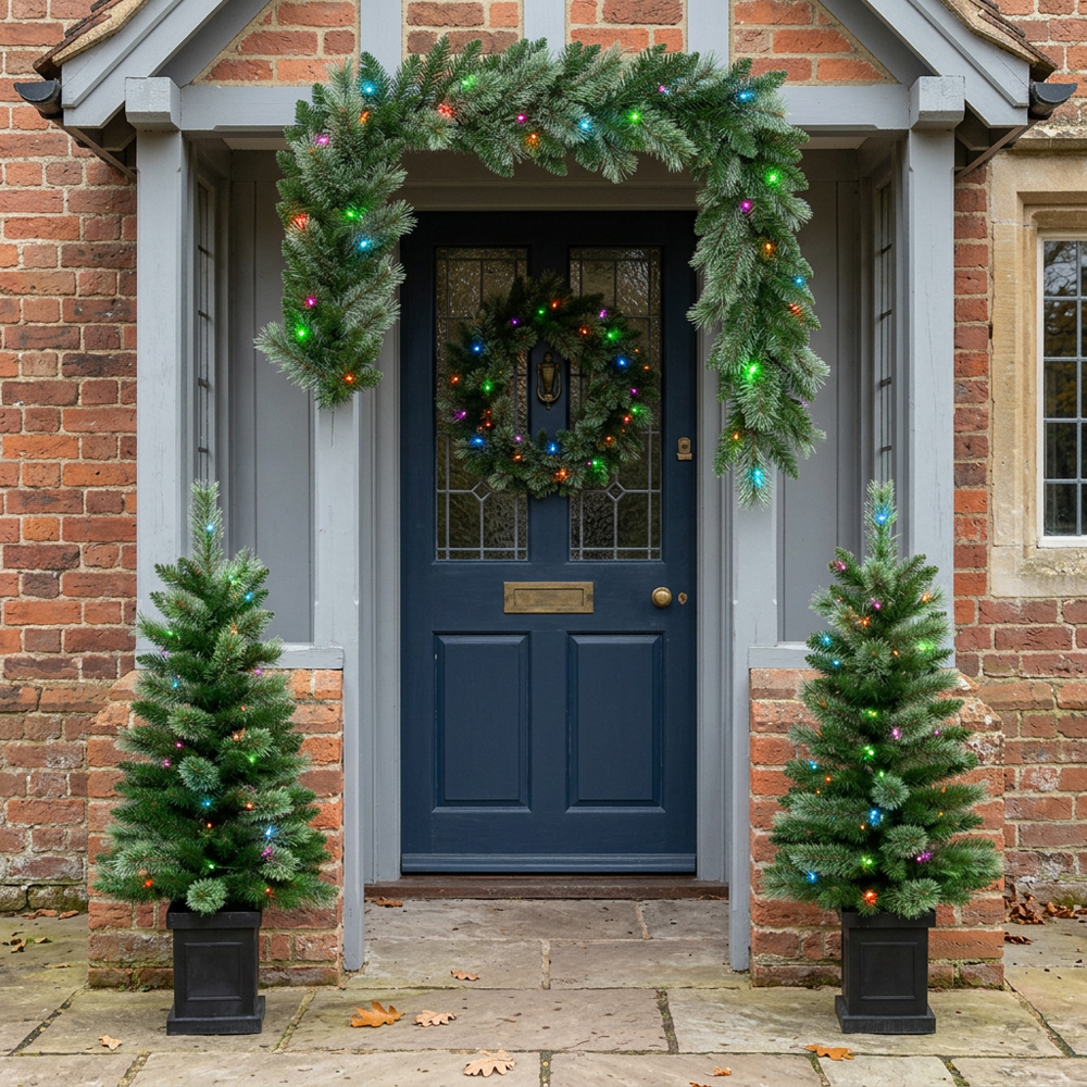 4 Piece Mystic Multi-Lit Front Door Set Image 2