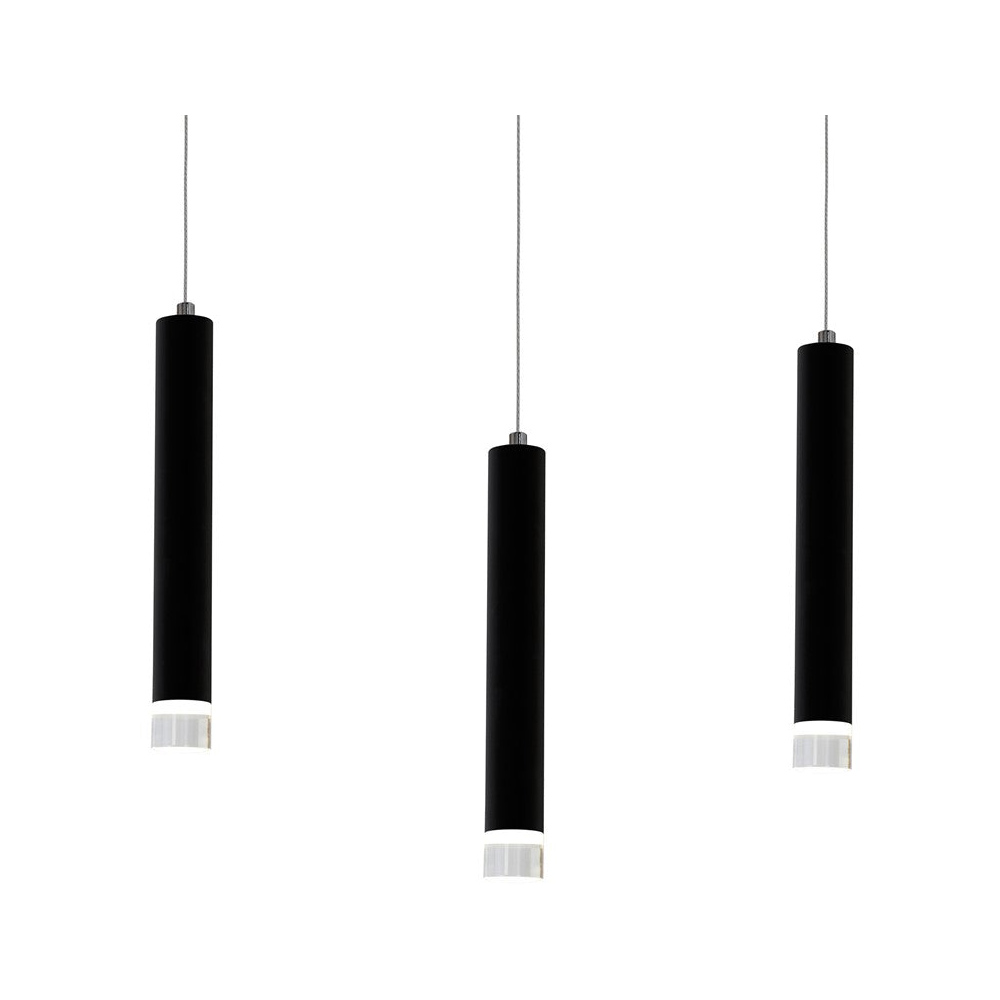 Milagro Carbon Black LED 3 Pendant Lamp 230V Image 2