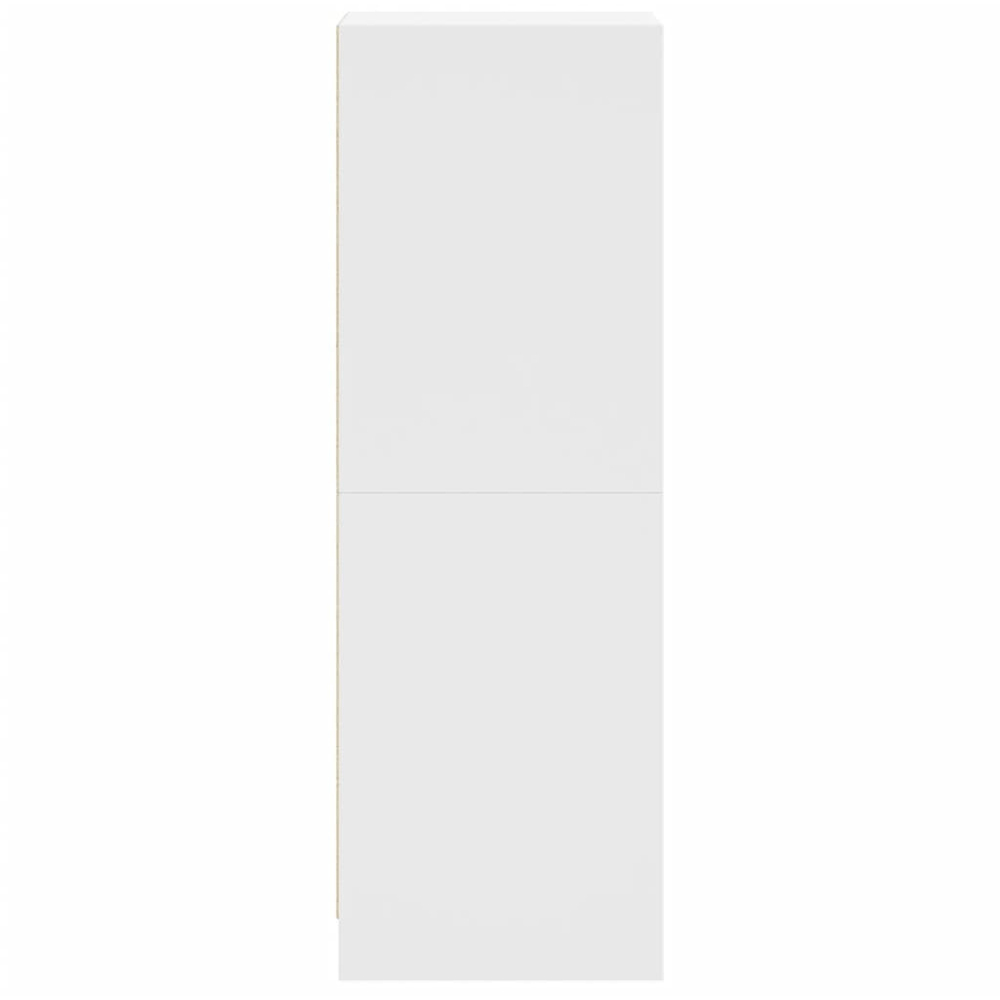 vidaXL 3 Door 3 Shelf White Highboard Image 7