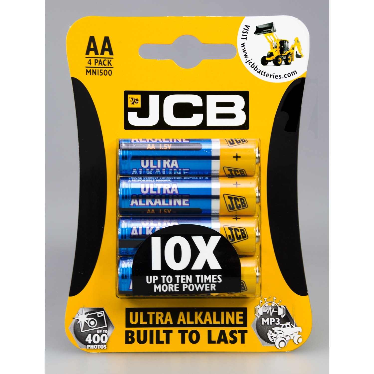 JCB AA 4 Pack Ultra Alkaline Batteries Image