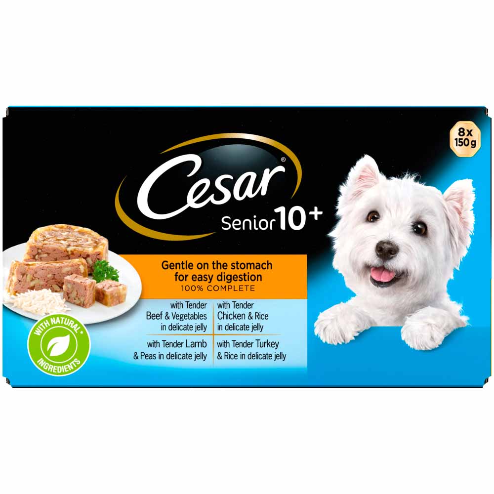 Cesar Senior 10 Years Plus Selection In Jelly Dog Food Trays 8 x 150g Image 4
