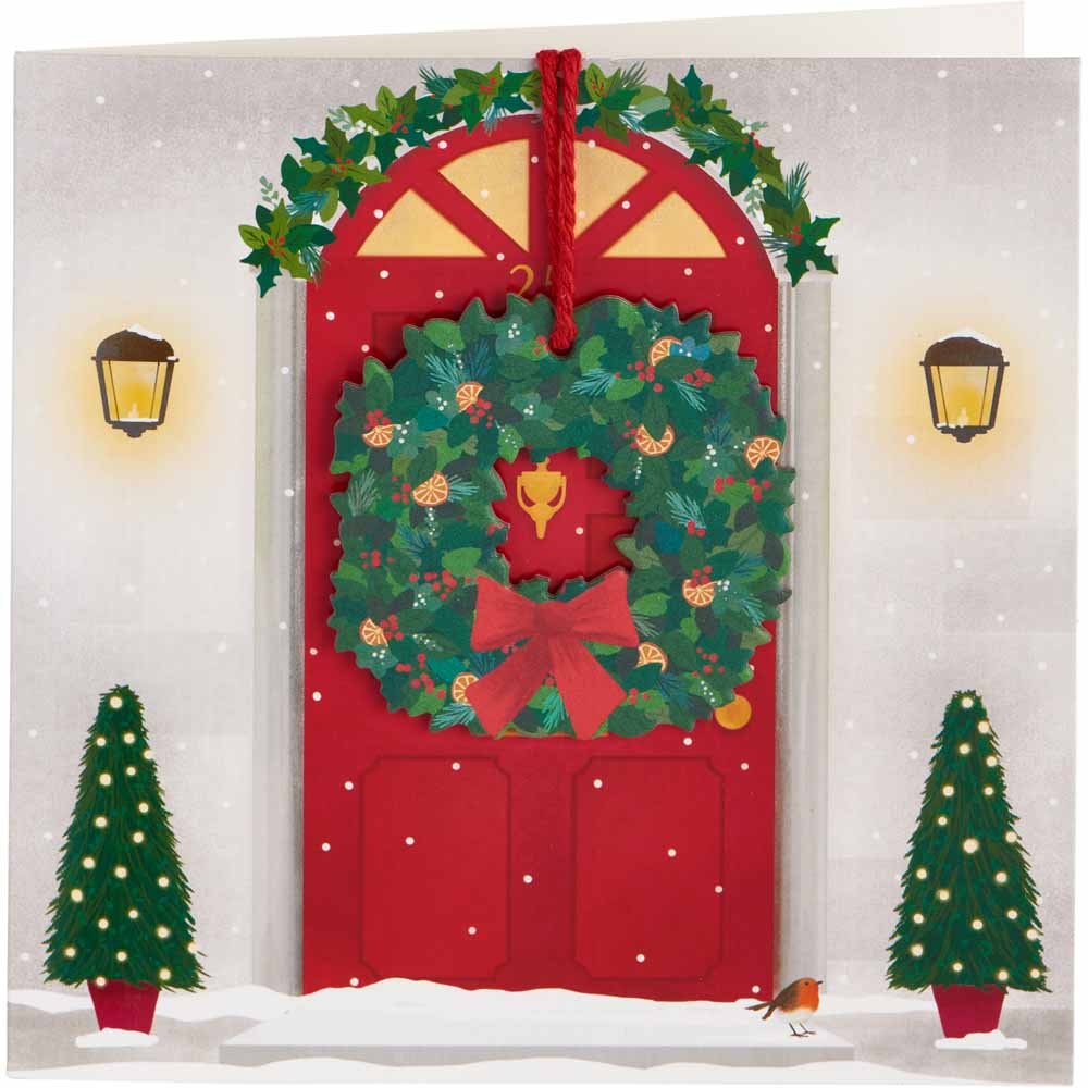 Wilko Red Door Christmas Cards 6 Pack Image 2