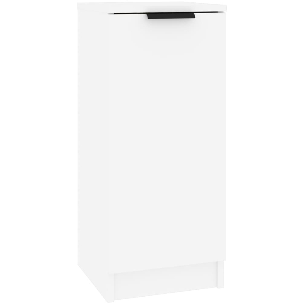 vidaXL 4 Door Single Drawer White Sideboard Image 6