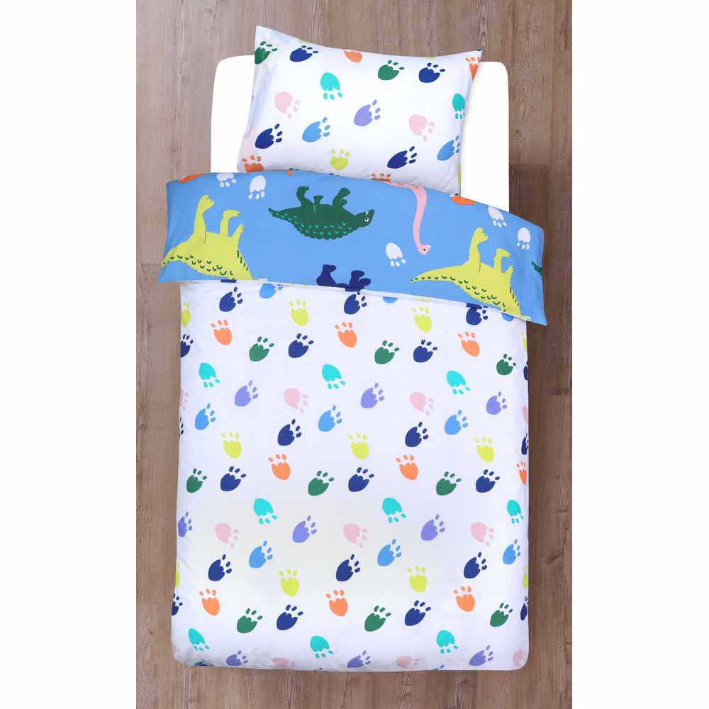 Wilko Dinosaurs Glow in The Dark Duvet Set Single Wilko