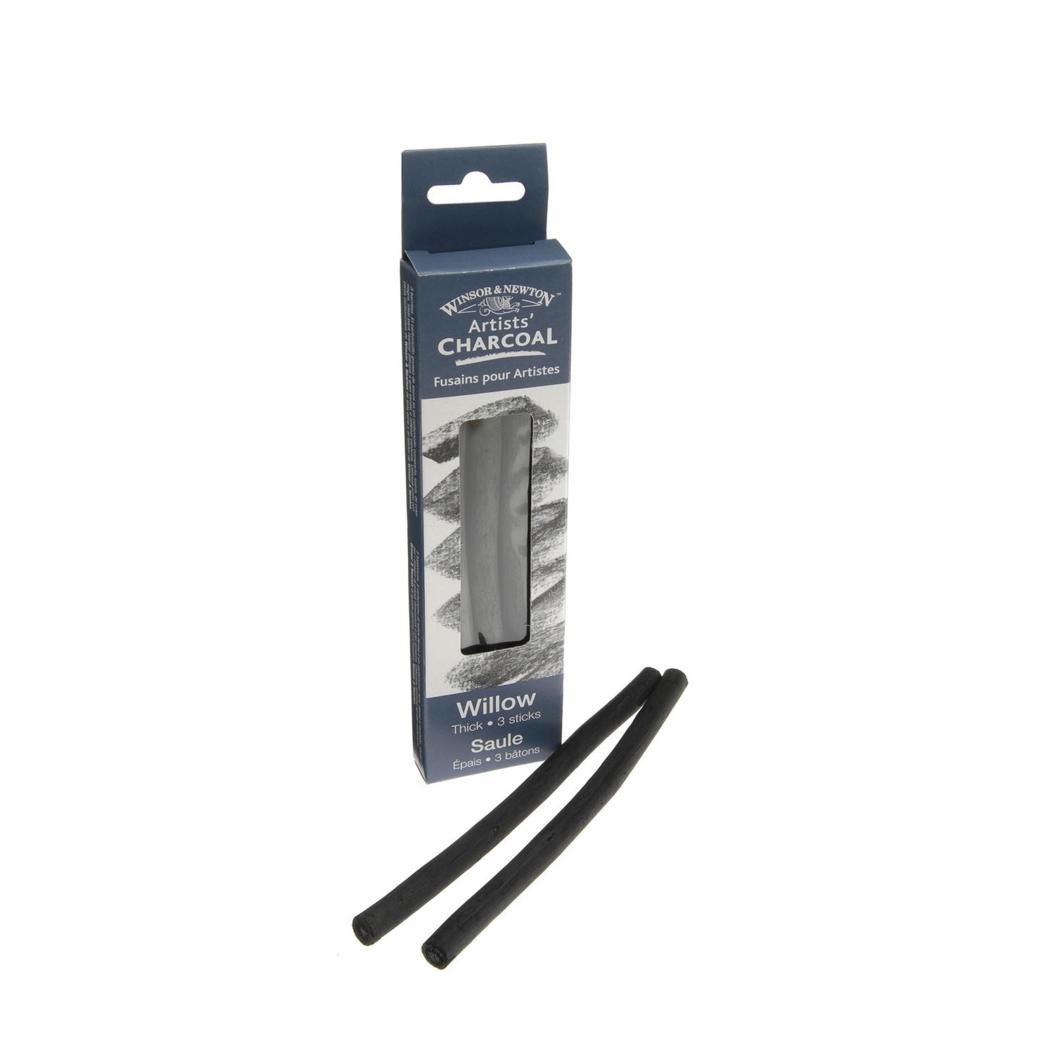 Winsor and Newton Willow Charcoal Sticks - Black / Thick / 12 Image
