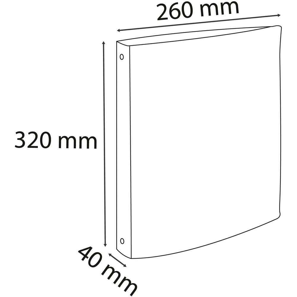 Exacompta A4 White 40mm Spine 4 Ring Binder 20 Pack Image 5