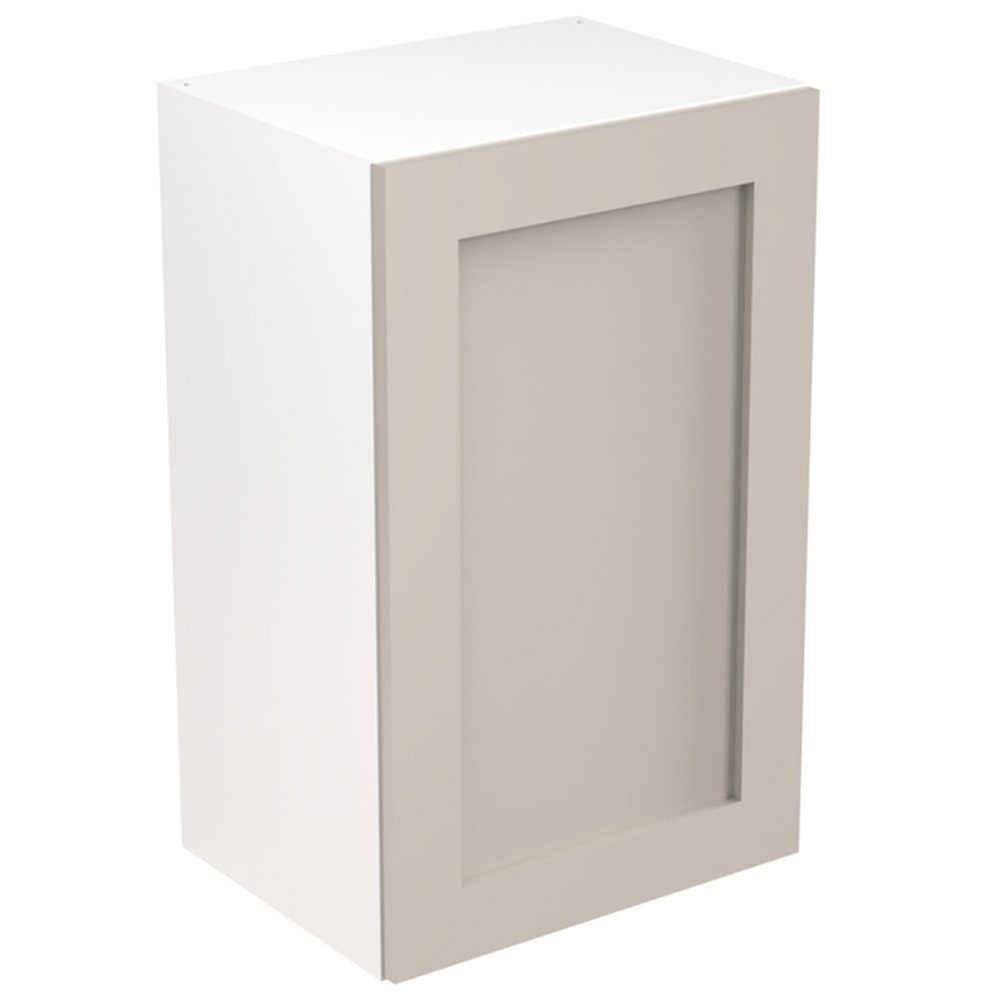 Kitchen Kit Shaker Matt Light Grey Wall Kitchen Cabinet Flatpack 450mm Image 1