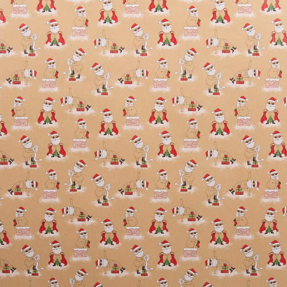Cheeky Santa Gift Wrap Image 4
