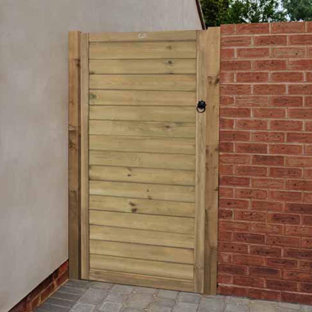 Forest Garden 6ft Horizontal Tongue and Groove Gate Image 2