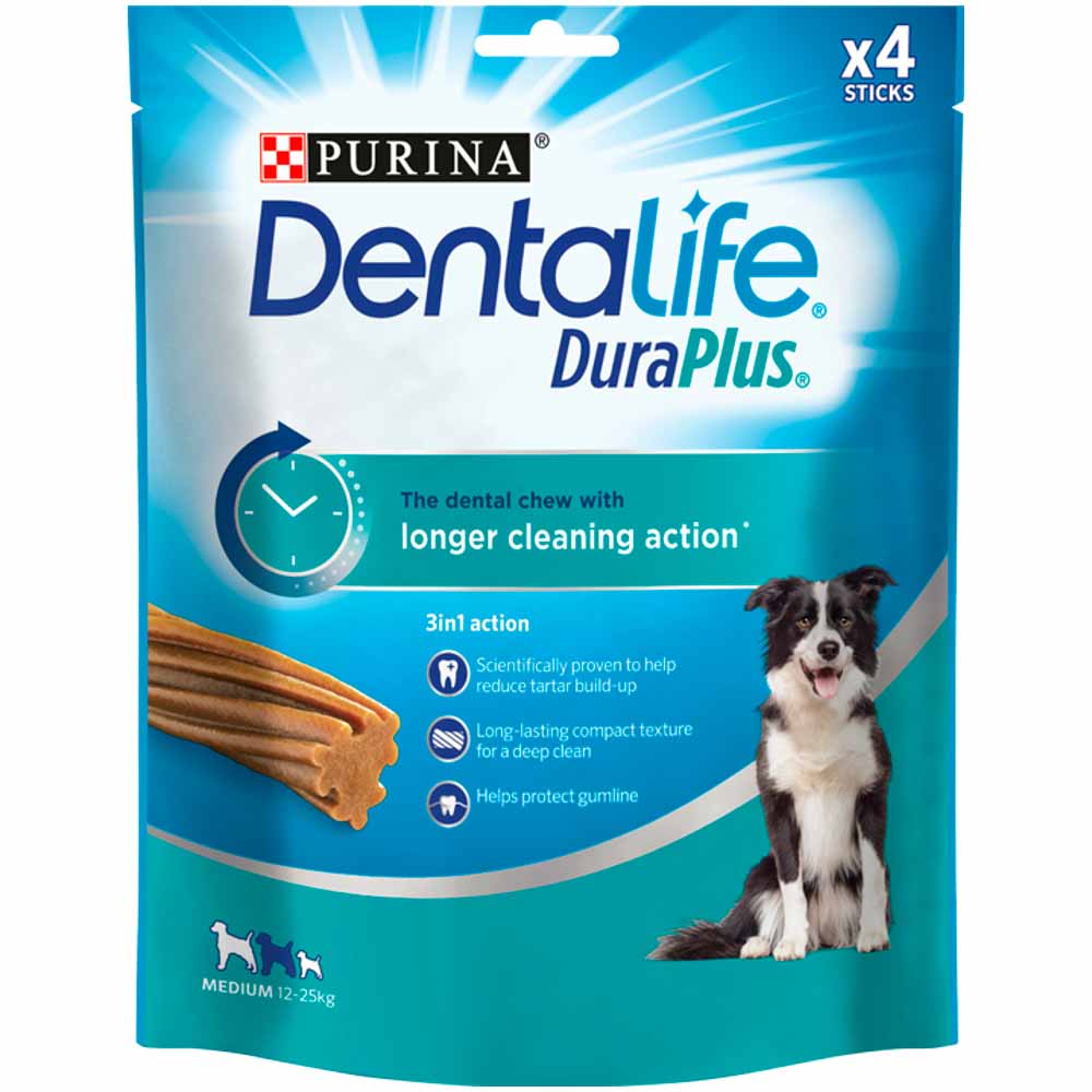 Dentalife DuraPlus Dental Chew Medium Dog Treat 4 Stick Image 2